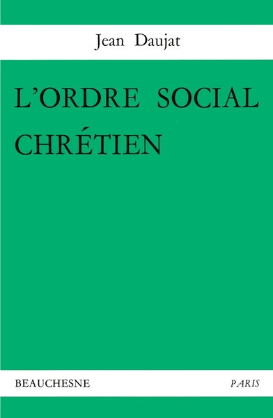 L'ordre social chrétien