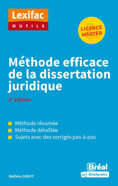 Lexifac outils - Méthode efficace de la dissertation juridique