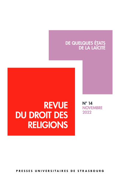 De quelques états de la laïcité - N° 14 novembre 2022