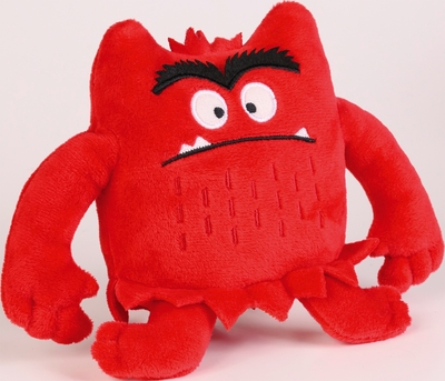 Le monstre des couleurs - Mini peluche Monstre Rouge