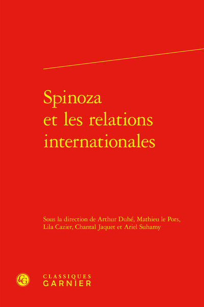 Spinoza et les relations internationales