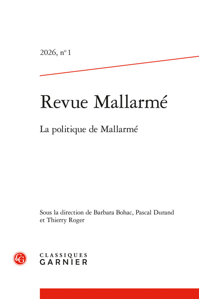 Revue Mallarmé - La politique de Mallarmé