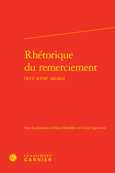 Rhétorique du remerciement