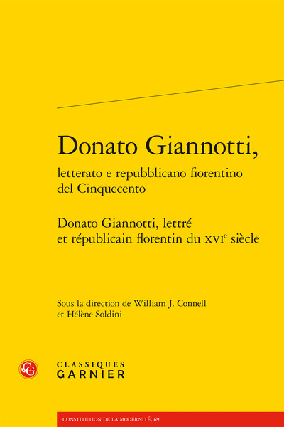 Donato Giannotti, - Donato Giannotti, lettré et républicain florentin du XVIe siècle