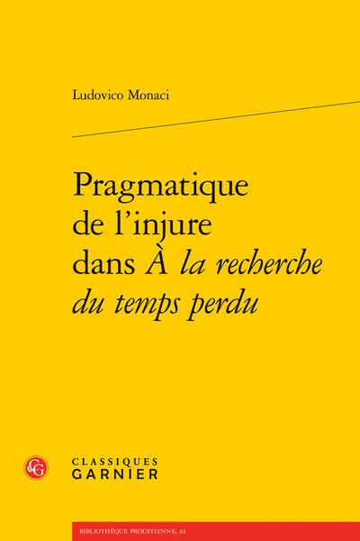 Pragmatique de l'injure dans À la recherche du temps perdu