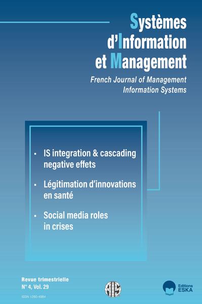 Légitimation d'innovations en santé - Systèmes d'information et management n°4-volume 29