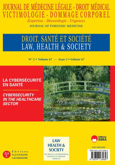 Journal de Médecine Légale-Droit Médical 2-2024 - La cybersécurité en santé