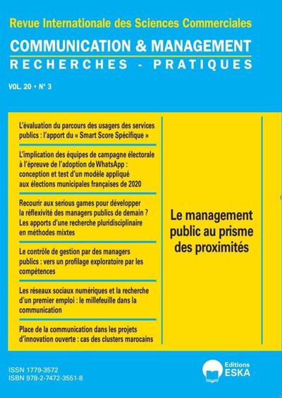 Communication et Management 3-2023 - Le management public au prisme des proximités