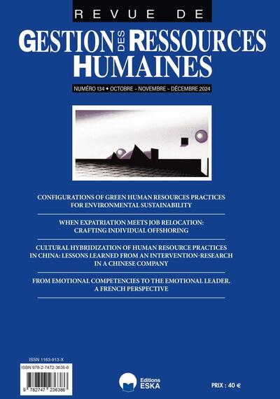 Gestion des ressources humaines n°134 - Configuration de pratiques de ressources humaines vertes pour la durabilité environnementale