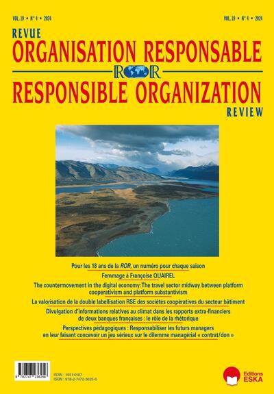 Revue de l'organisation responsable n°4 Volume 19 - Pour les 18 ans de la ROR, un numéro pour chaque saison