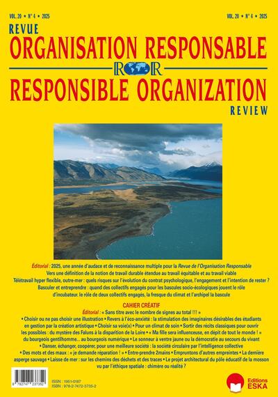 2025, une année d'audace et de reconnaissance multiple pour la revue ROR - revue de l'organisation responsable volume 29 n°4-2025