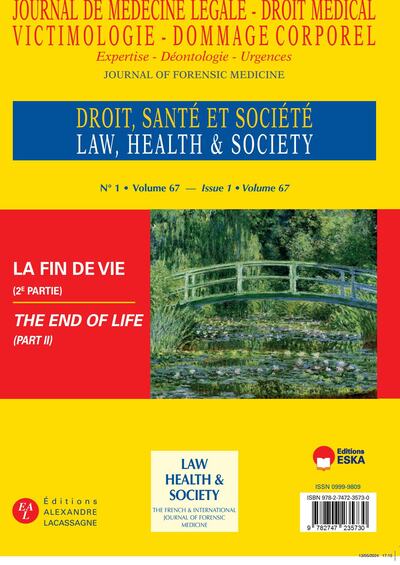 Journal de Médecine Légale et Droit Médical - La fin de vie (2ème partie)