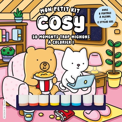 Mon petit kit cosy - 30 moments trop mignons à colorier !