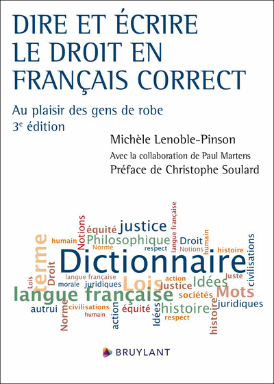 Dire et écrire le droit en français correct - Au plaisir des gens de robe