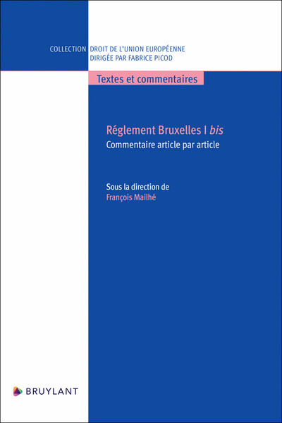 Règlement Bruxelles I bis - Commentaire article par article