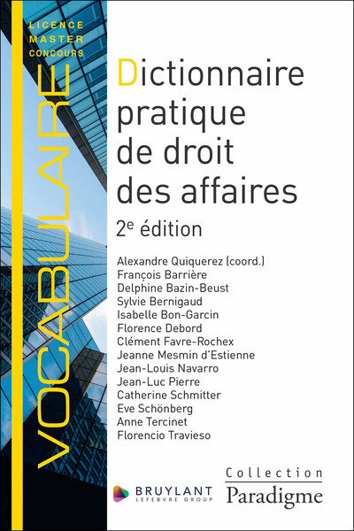 Dictionnaire pratique de droit des affaires