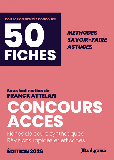 Fiches à concours - Concours ACCES en 50 fiches
