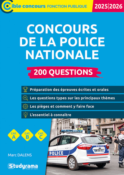 Cible Concours fonction publique - Concours de la police nationale – 200 questions
