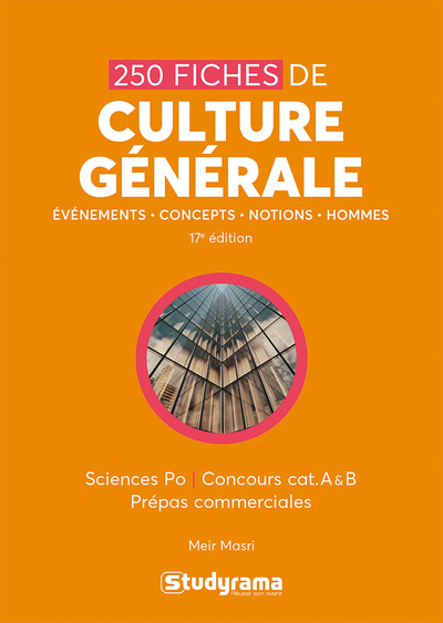 Concours études supérieures - 250 fiches de culture générale