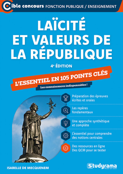 Cible Concours fonction publique - Laïcité et valeurs de la République - L'essentiel en 105 points clés