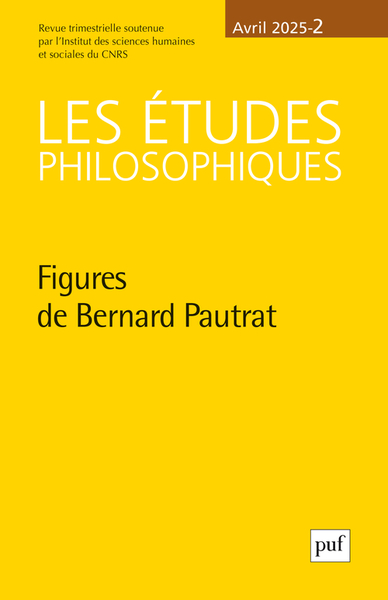 ETUDES PHILOSOPHIQUES 2025, N.2