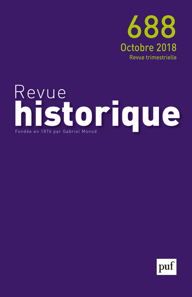 Revue historique 2018, n° 688