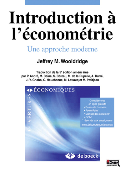 Introduction à l'économétrie - Une approche moderne