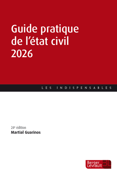 Guide pratique de l’état civil 2026 (24e éd.)