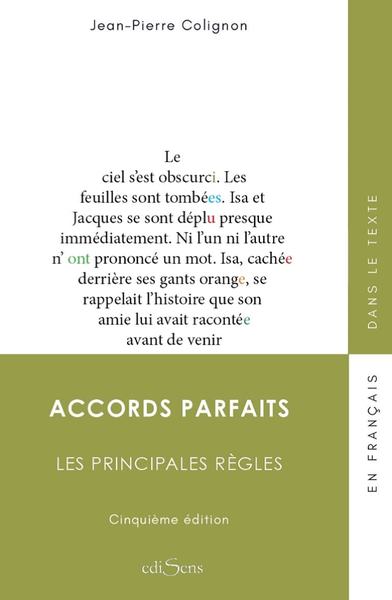 ACCORDS PARFAITS. LES PRINCIPALE REGLES