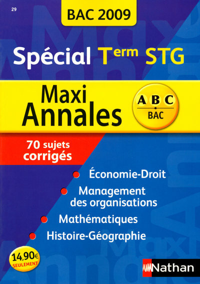 MAXI ANNALES TERM STG 2009