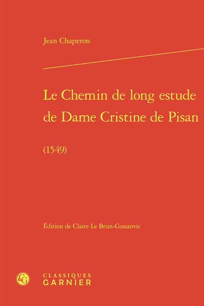 Le Chemin de long estude de Dame Cristine de Pisan - (1549)