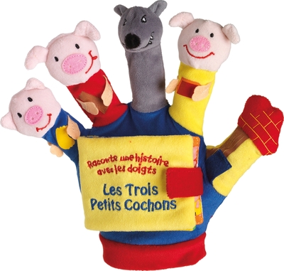 Raconte une histoire avec les doigts - Les Trois petits cochons - Livre Gant