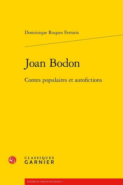 Joan Bodon - Contes populaires et autofictions