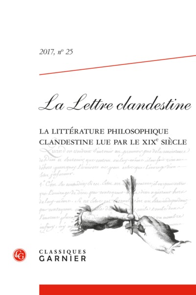 La Lettre clandestine - La littérature philosophique clandestine lue par le XIXe siècle