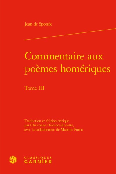 commentaire aux poèmes homériques. tome iii