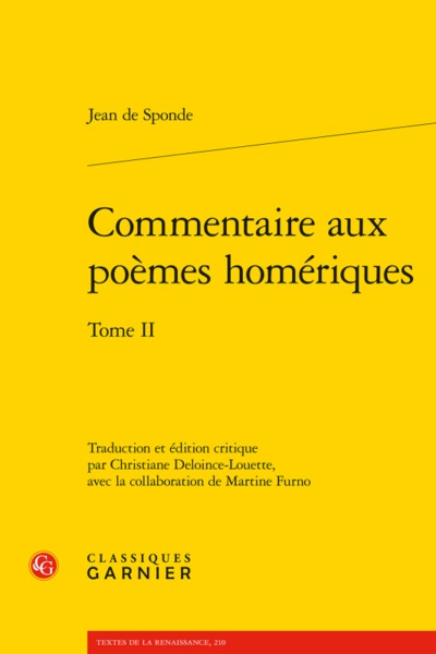 commentaire aux poèmes homériques. tome ii