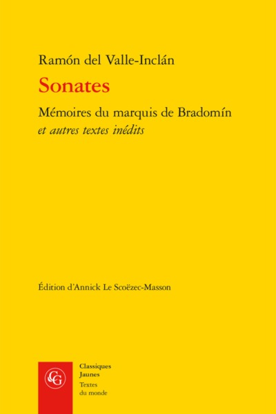 Sonates - Mémoires du marquis de Bradomín et autres textes inédits