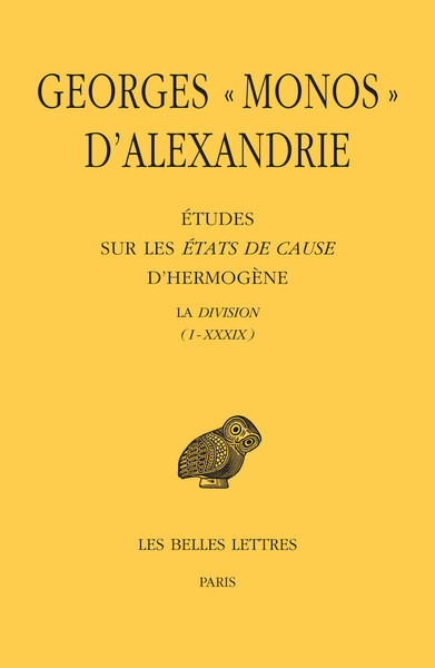 Études sur les États de cause d'Hermogène - La Division (I - XXXIX) (XL - LIV)