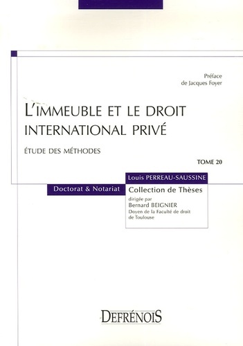 L'IMMEUBLE ET LE DROIT INTERNATIONAL PRIVÉ