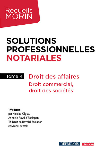 Solutions professionnelles notariales - Droit des affaires, droit commercial, droit des sociétés