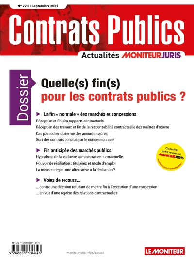 ACCP  n° 223 septembre 2021 - Contrats publics  L'actualité de la commande et des contrats publics