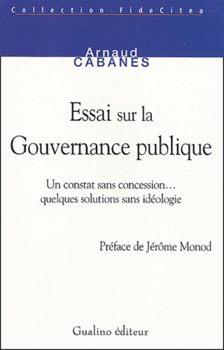 ESSAI SUR LA GOUVERNANCE PUBLIQUE