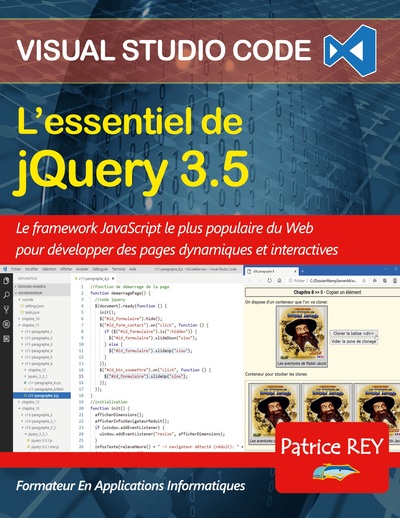L'essentiel de jQuery 3.5 - avec Visual Studio Code