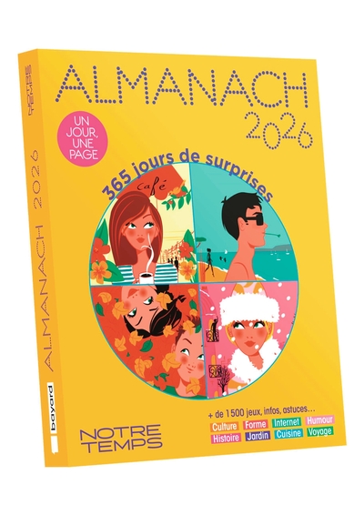 Almanach Notre Temps - Édition 2026 - 365 jours de surprises - 1 jour = 1 page - +1500 jeux, infos, astuces... - idée cadeau Noël idéale !