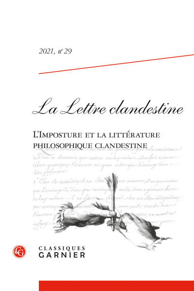 La Lettre clandestine - L'Imposture et la littérature philosophique clandestine