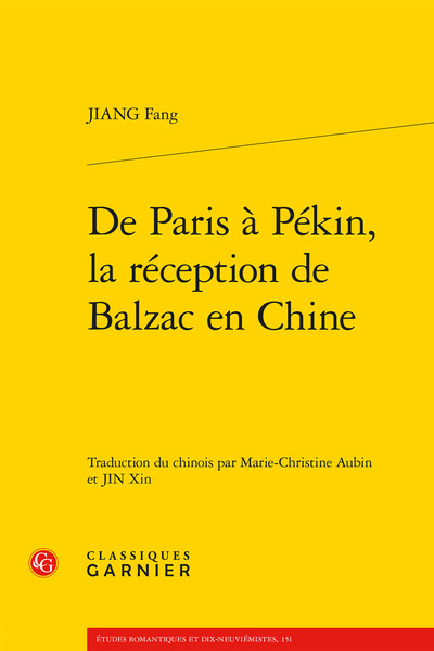 De Paris à Pékin, la réception de Balzac en Chine