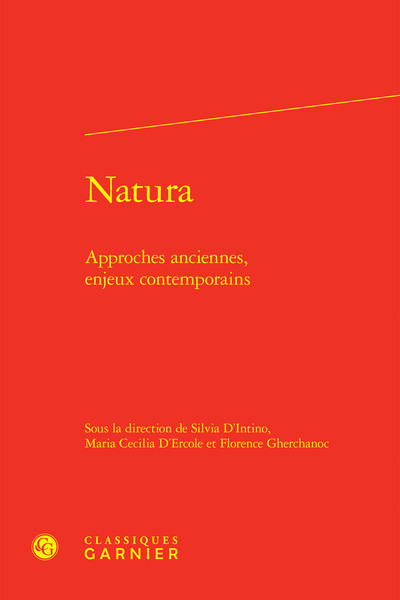 Natura - Approches anciennes, enjeux contemporains