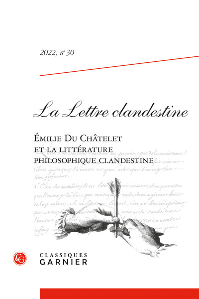 La Lettre clandestine n° 30 - Émilie Du Châtelet et la littérature philosophique clandestine
