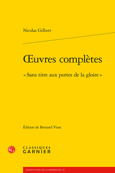 oeuvres complètes - « Sans titre aux portes de la gloire »