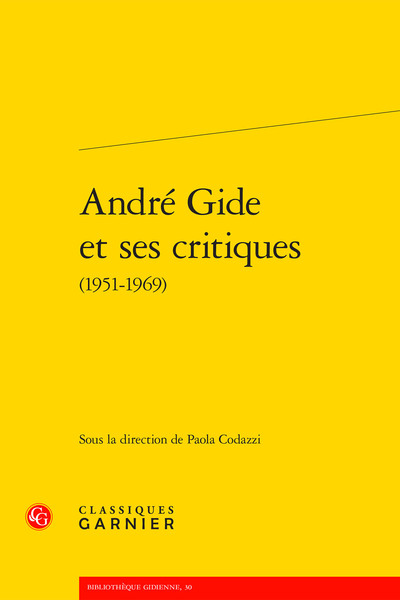 André Gide et ses critiques